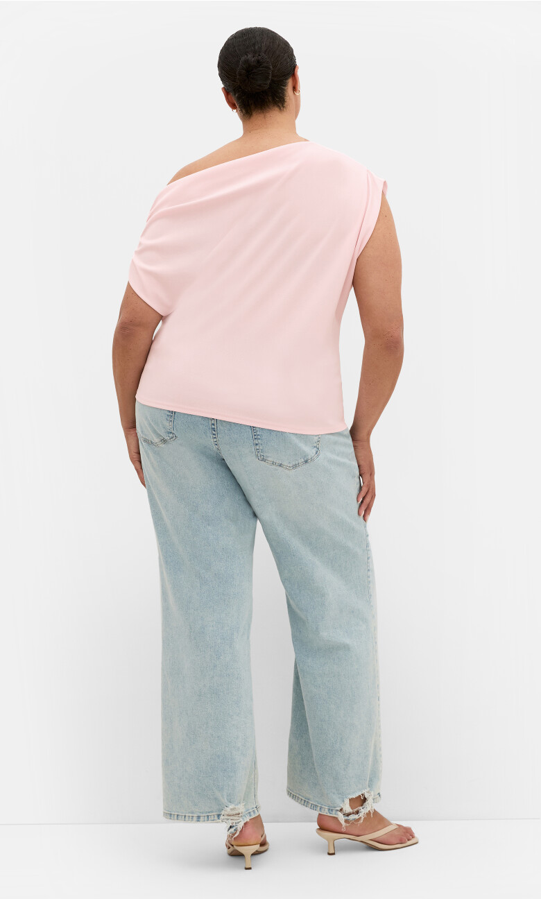 Imani Off Shoulder Top - heavenly pink