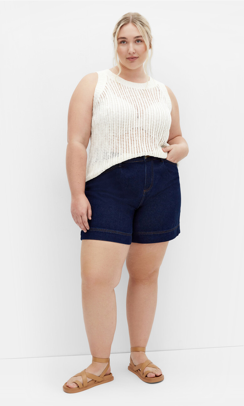 Talia Rib Tank - white