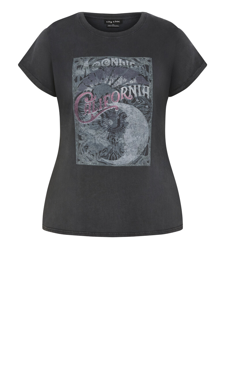 Moonlight Cuff Tee - black wash