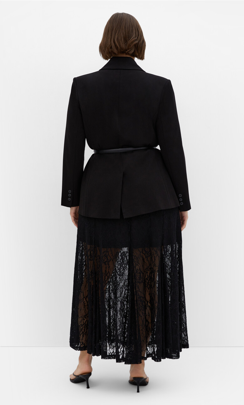 Lacey Maxi Skirt - black
