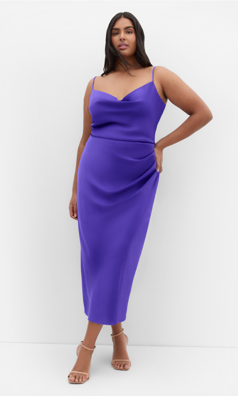 Plus Size Dress Mali - Royal Purple