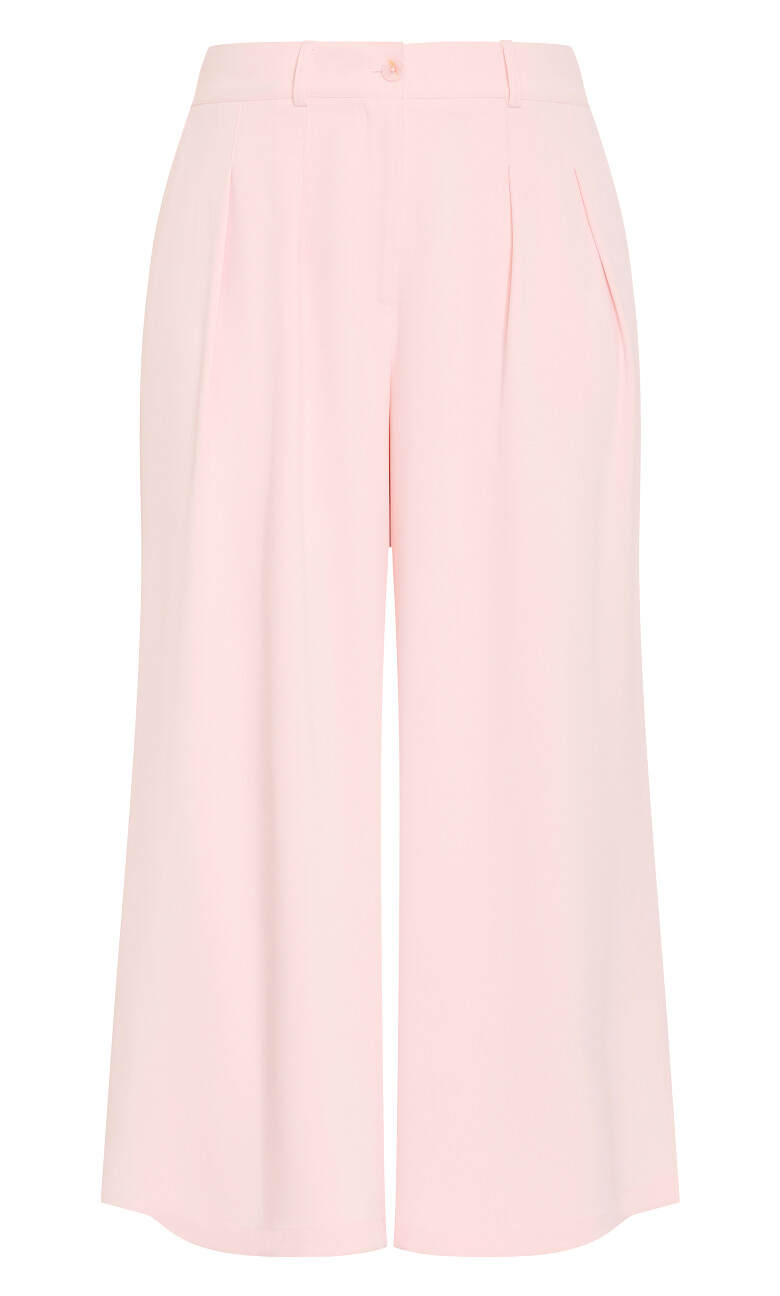 Abbie Fully Lined Wide Leg Pant - baby pink