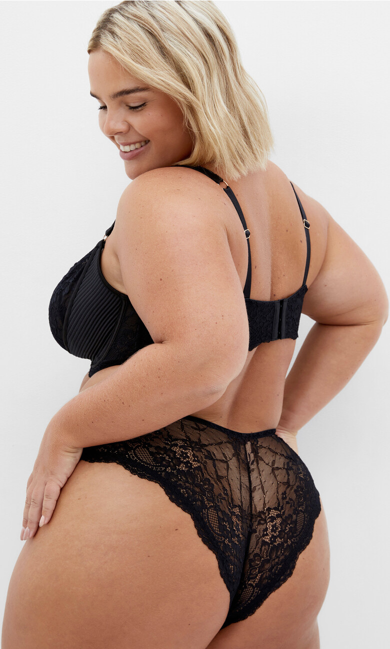 Viva Ouvert Cheeky Panty - black