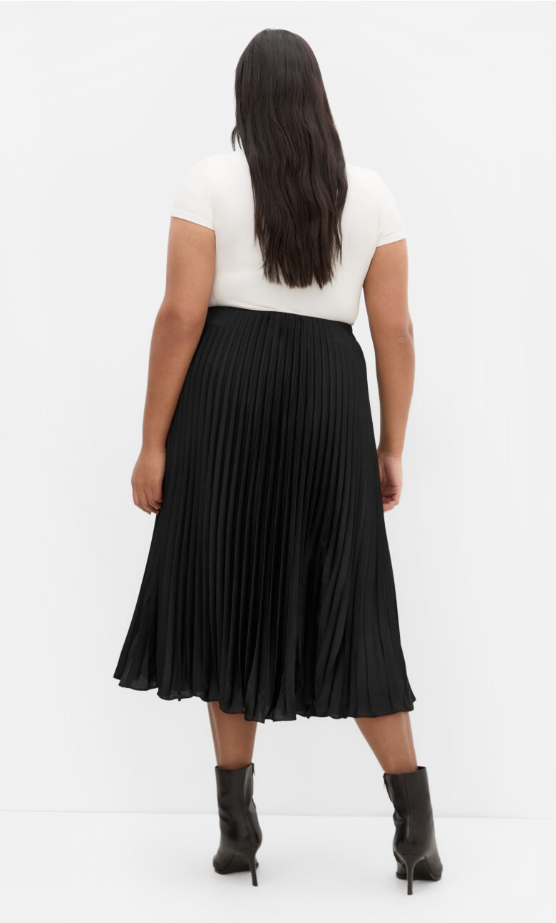 Selena Pleat Skirt - black