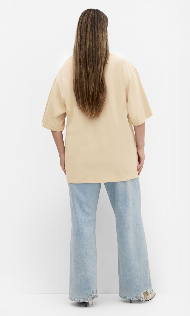 Mermaid Oversized Tee - butter