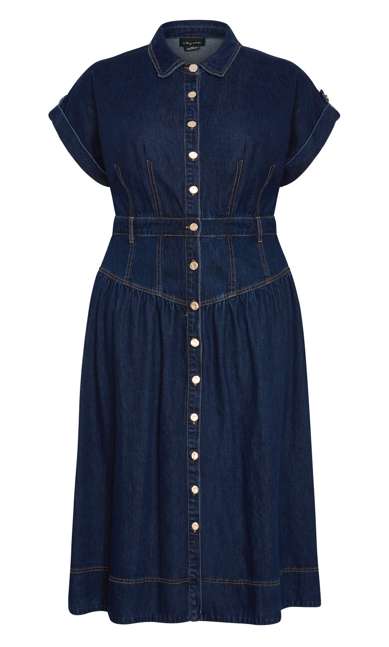 Ari Denim Dress - dark wash