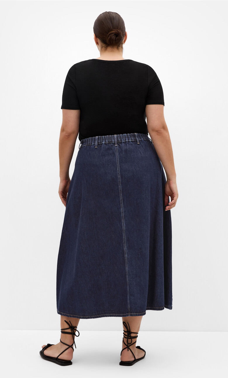 Karina Denim Skirt - dark wash