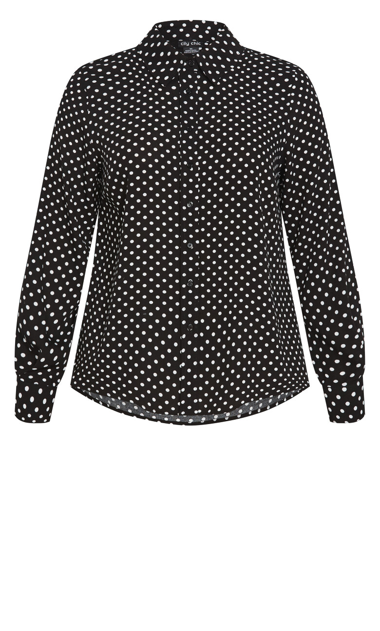Hesper Mews Spot Shirt - black