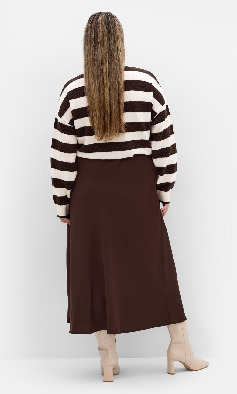 Miranda Midi Skirt - truffle