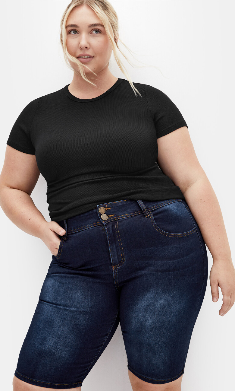 Classic Pins Short - dark wash