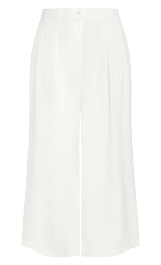 Abbie Fully Lined Wide Leg Pant - ivory